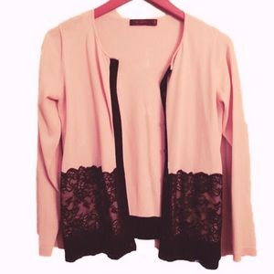 [The Limited] Button Down Cardigan Large Pink